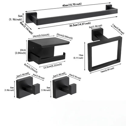 Wall-Mounted Bathroom Hardware Set