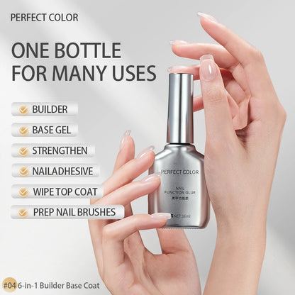 PERFECT COLOR No Wipe Gel Base & Top Coat Set