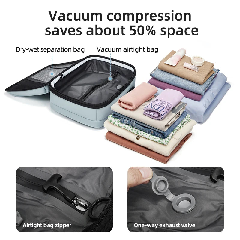 Expandable Vacuum Compression Travel Backpack
