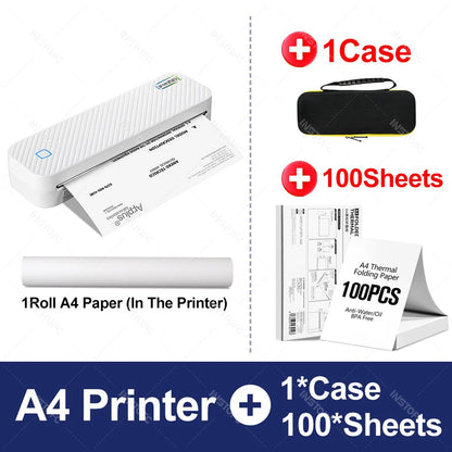 Portable A4 Bluetooth Thermal Printer