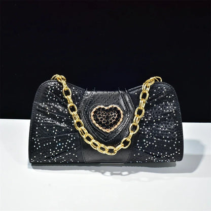 Luxury Rhinestone Evening Clutch Bag