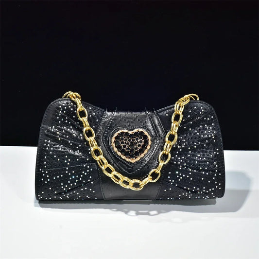 Luxury Rhinestone Evening Clutch Bag