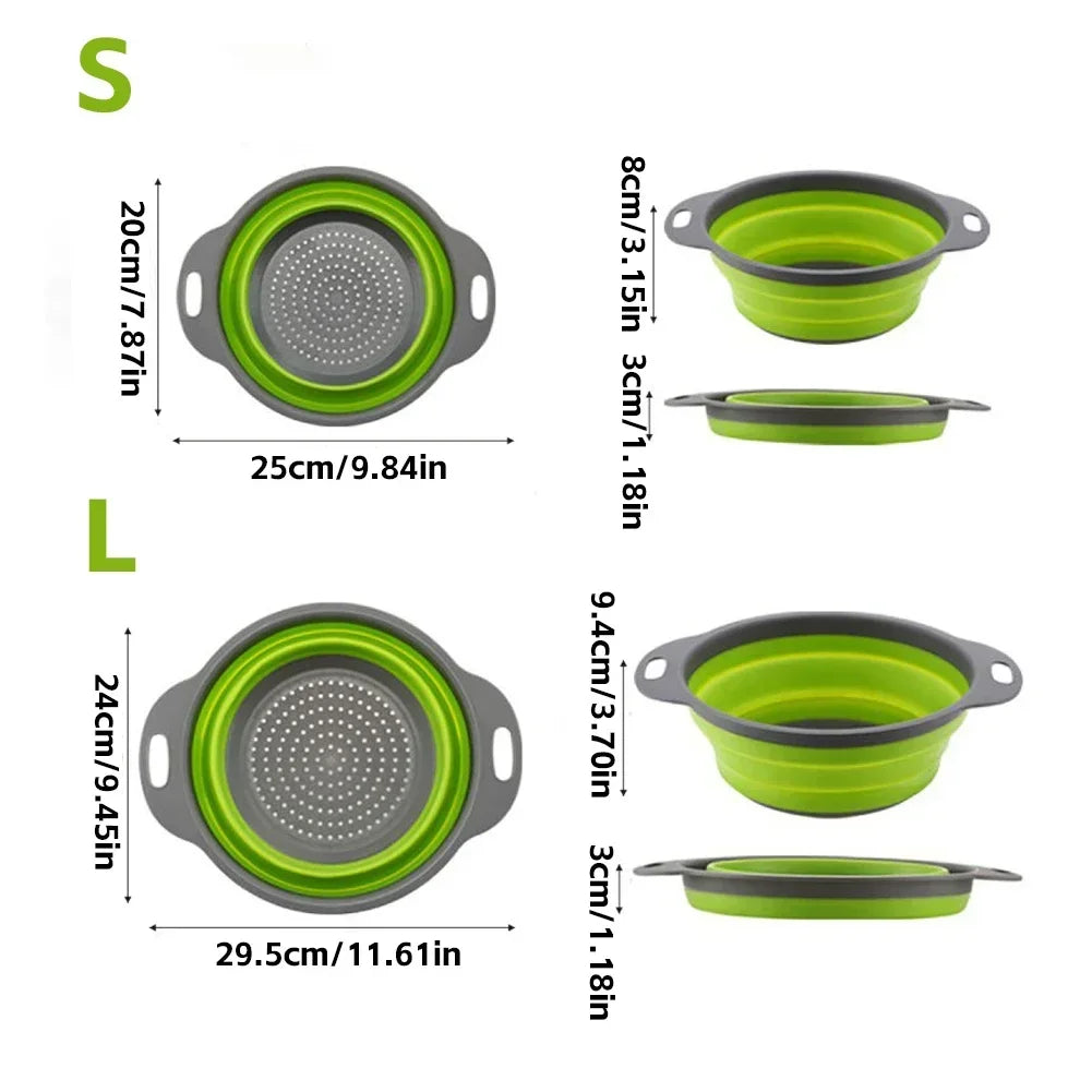 Foldable Fruit & Vegetable Drain Basket