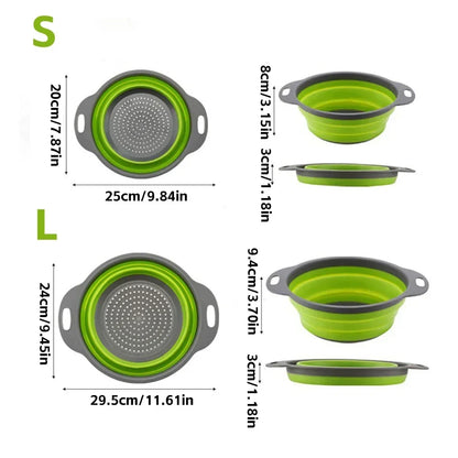 Foldable Fruit & Vegetable Drain Basket