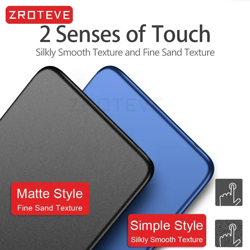 Zroteve Slim Frosted Hard PC Cover For OnePlus 7 7T 8 8T 10 Pro 9 9R 9RT 10R 10T