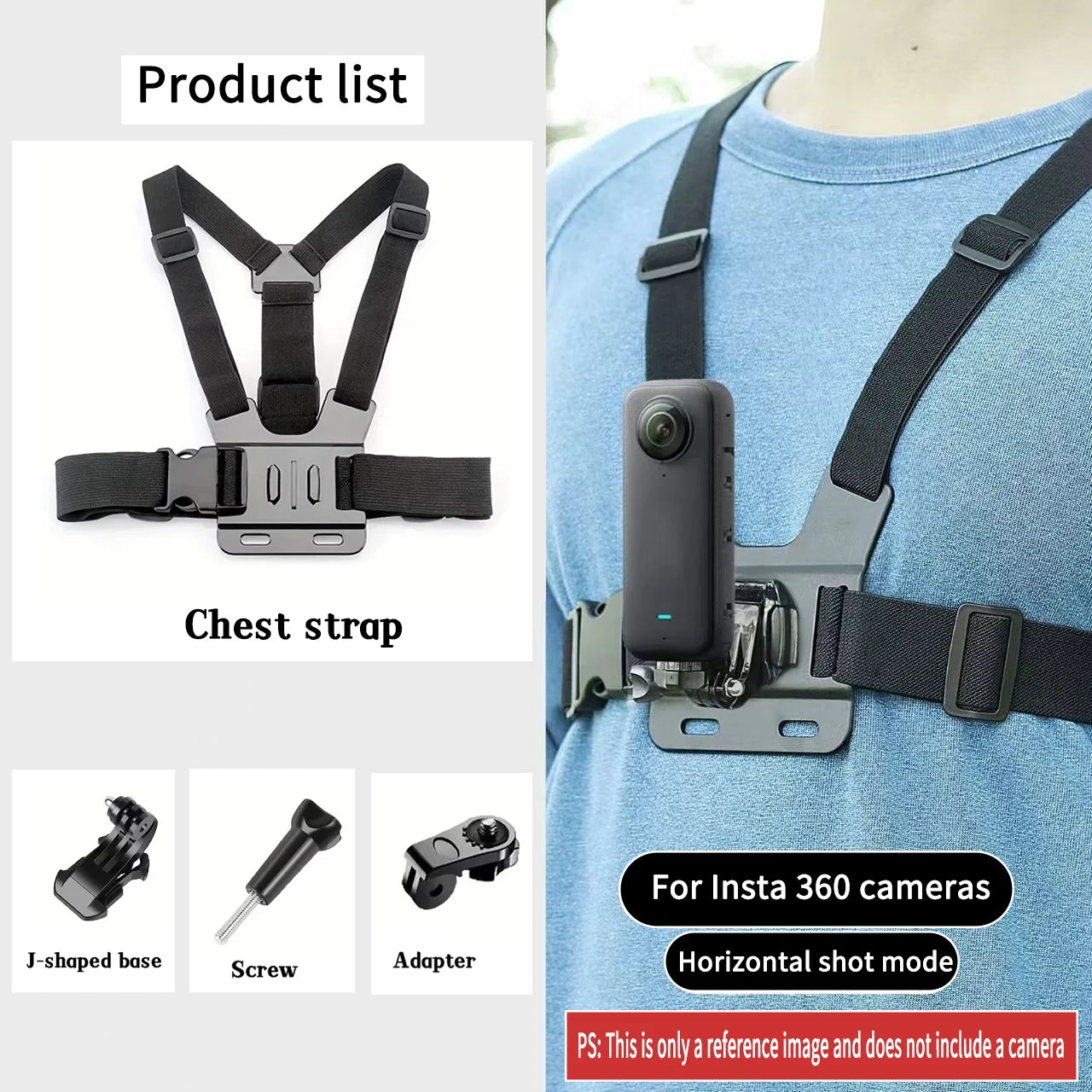 Adjustable Chest Mount for Action Cameras & Phones