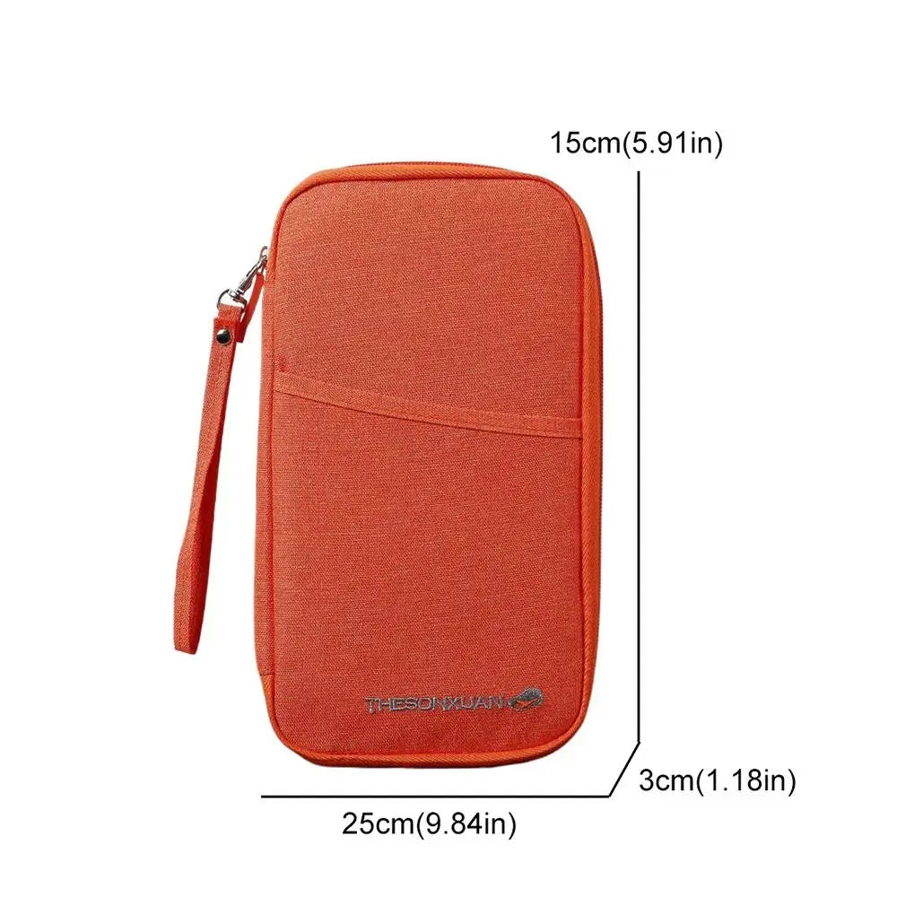 Family RFID Travel Passport Holder Bag