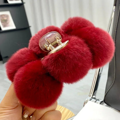 Women’s Furry Hair Claw Clip