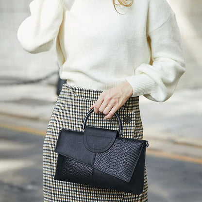 Soft PU Leather Flap Handbag