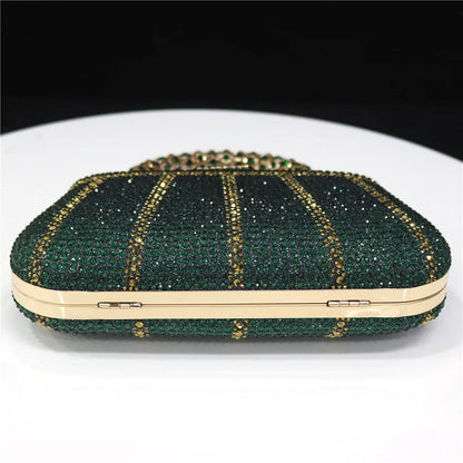 Luxury Rhinestone Evening Clutch Bag