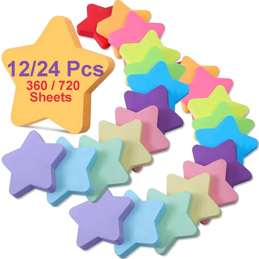 Colorful Star Sticky Notes Memo Pad Set