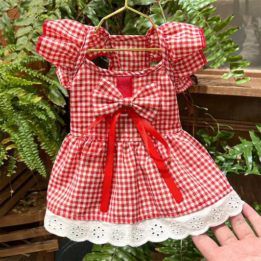 Princess Plaid Pet Dress for Dogs & Cats
