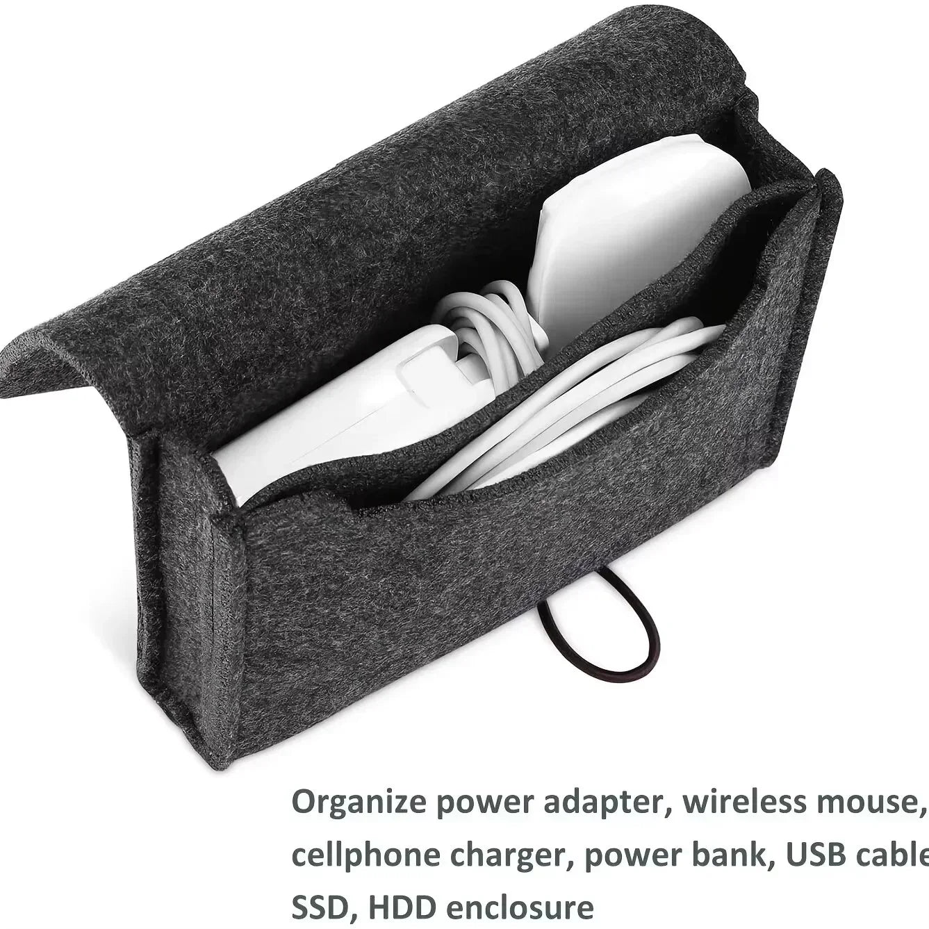 Felt Electronic Accessories Organizer Bag
