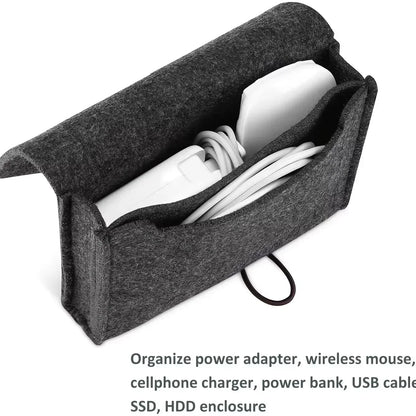 Felt Electronic Accessories Organizer Bag
