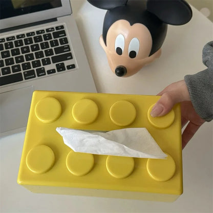 Creative Brick Style Tissue Holder & Organiser