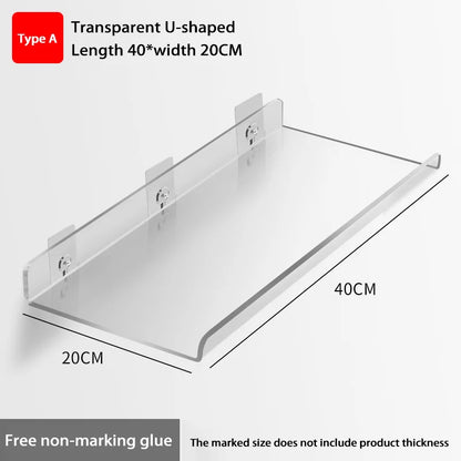 Wall-Mounted Acrylic Storage Rack