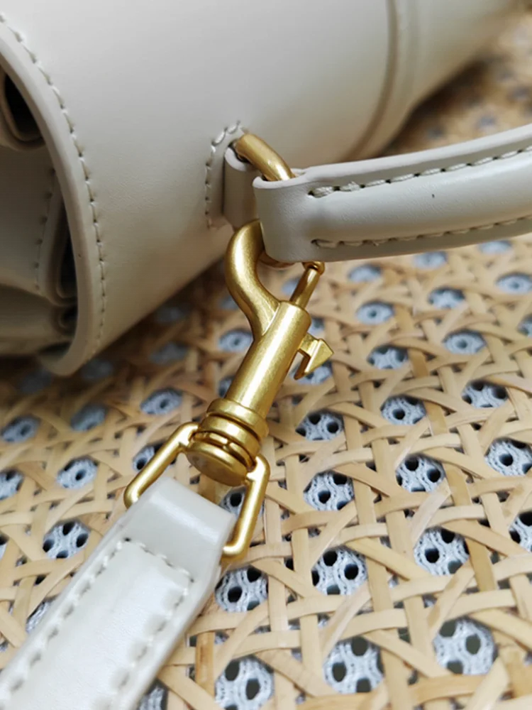 Genuine Split Leather Top Handle Satchel Bag