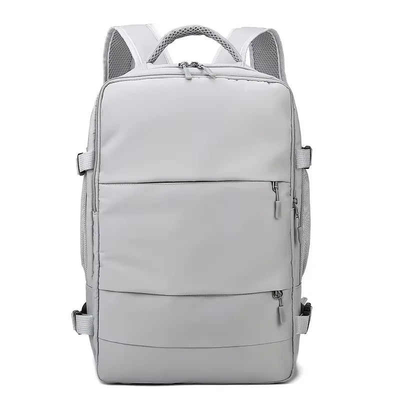 Waterproof Laptop Backpack with USB Charging Port & Luggage Strap