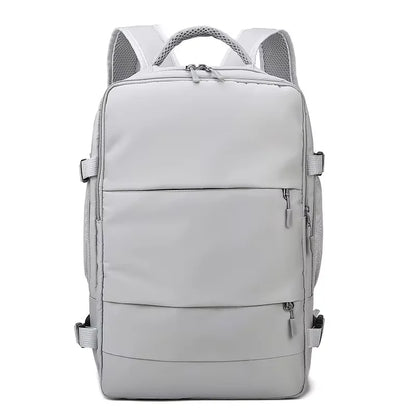 Waterproof Laptop Backpack with USB Charging Port & Luggage Strap