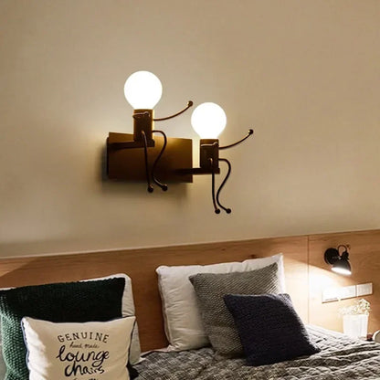 Vintage Industrial Wooden Wall Lamp – Creative E27 Wall Sconce