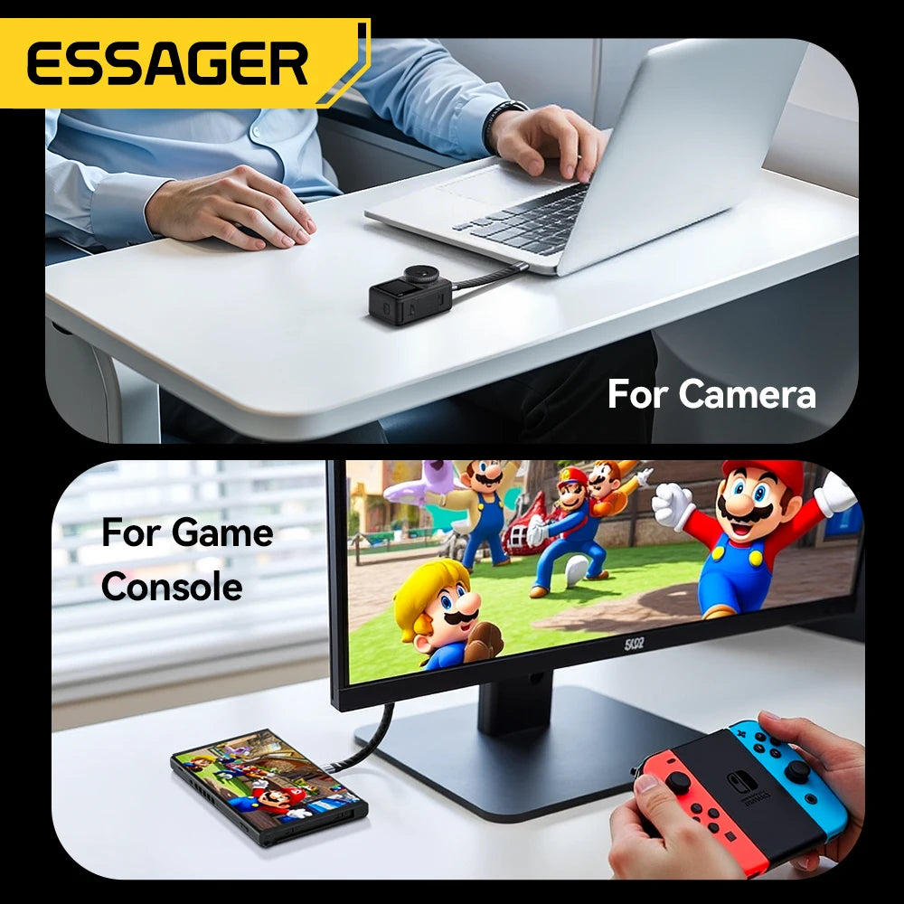 ESSAGER 240W USB-C PD3.1 Fast Charging Cable