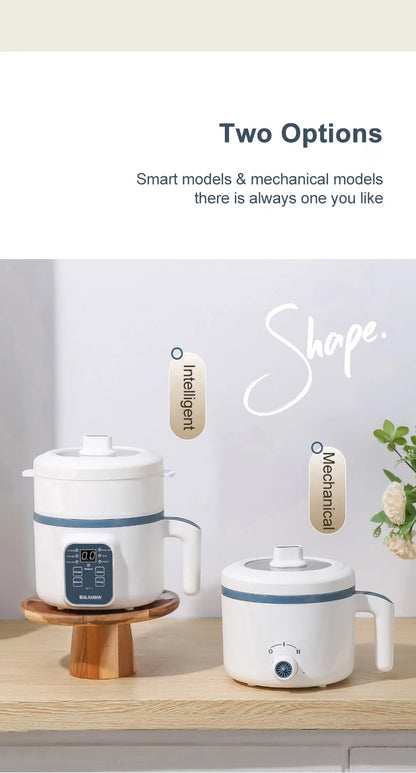 Compact Electric Rice Cooker & Food Steamer