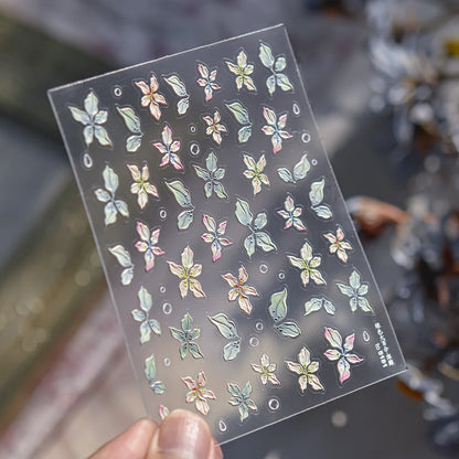 5D Cherry Blossom Nail Art Stickers