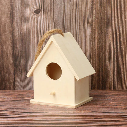 Wooden Hanging Bird House for Garden