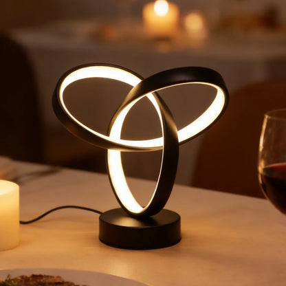 USB Modern Art Desk Lamp with Tri-Color Lighting
