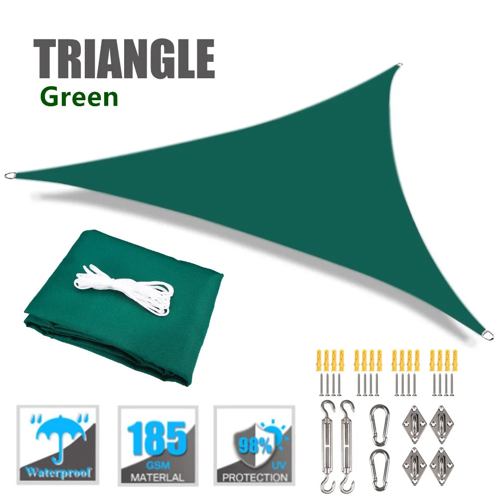Waterproof Triangle Sun Shade Sail