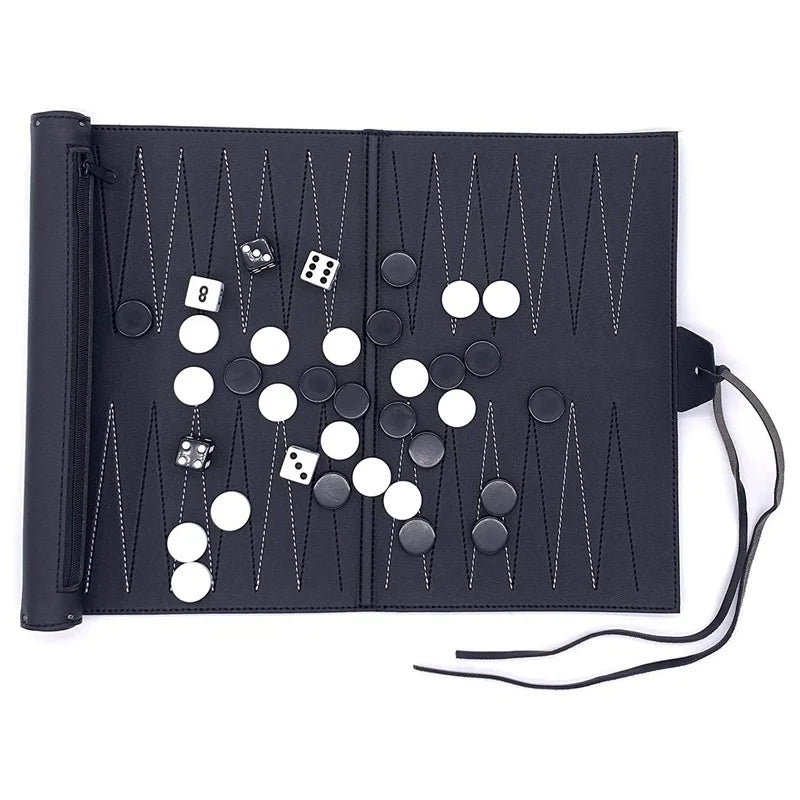 Roll-Up Travel Backgammon Set