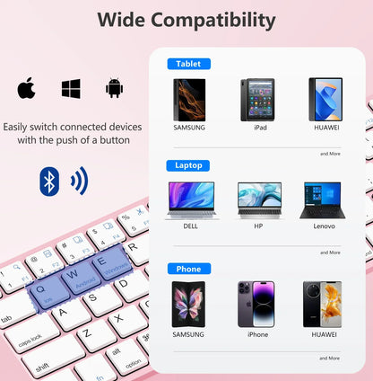 Mini Foldable Bluetooth Keyboard