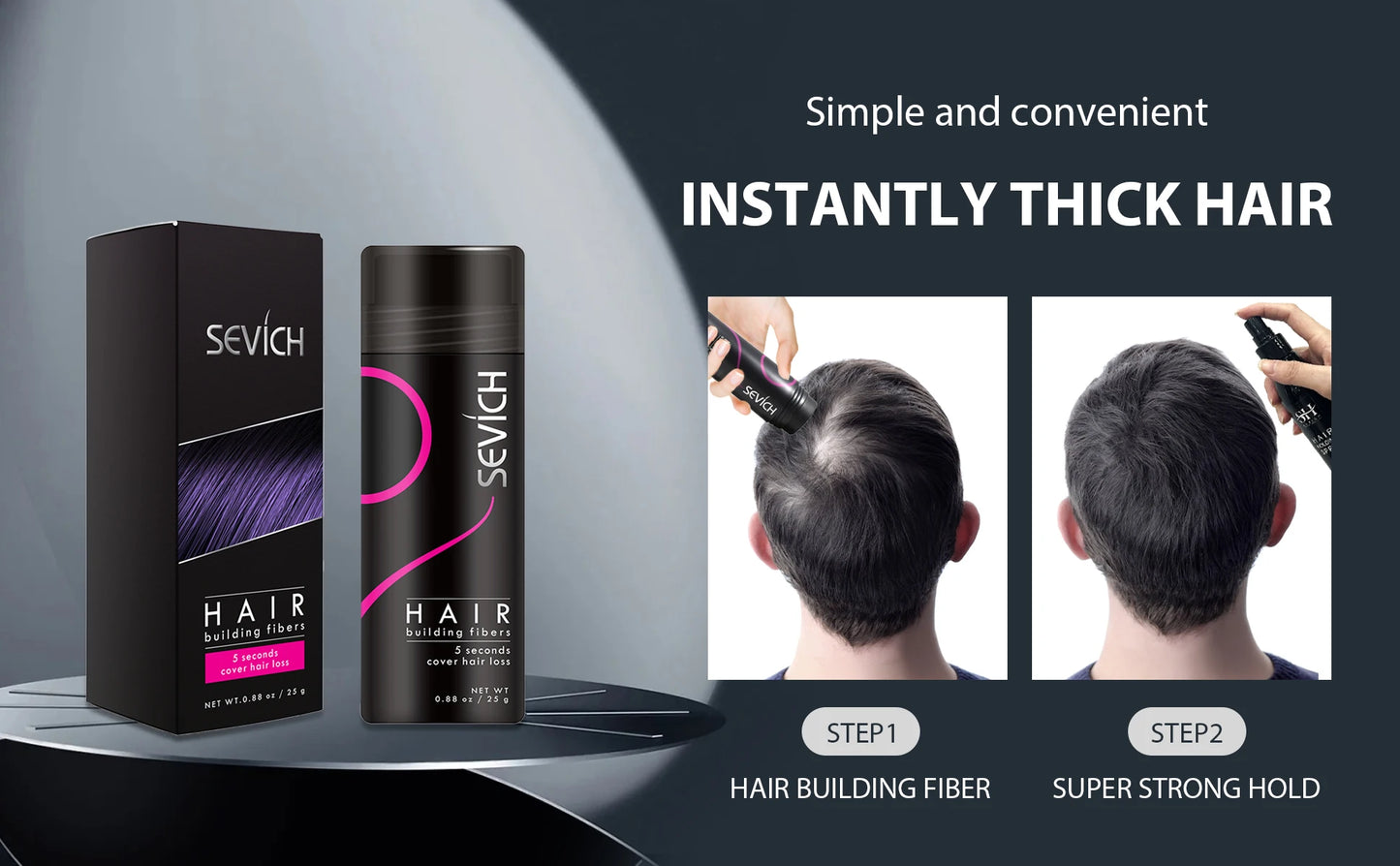 SEVICH Hair Building Fibers Set