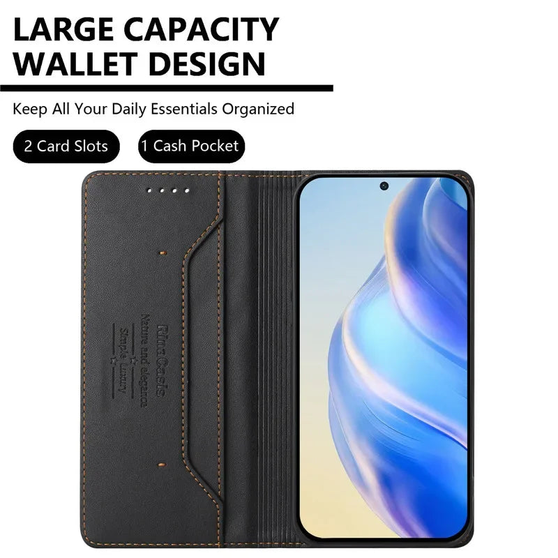 Luxury Wallet Flip Case for Vivo Smartphones