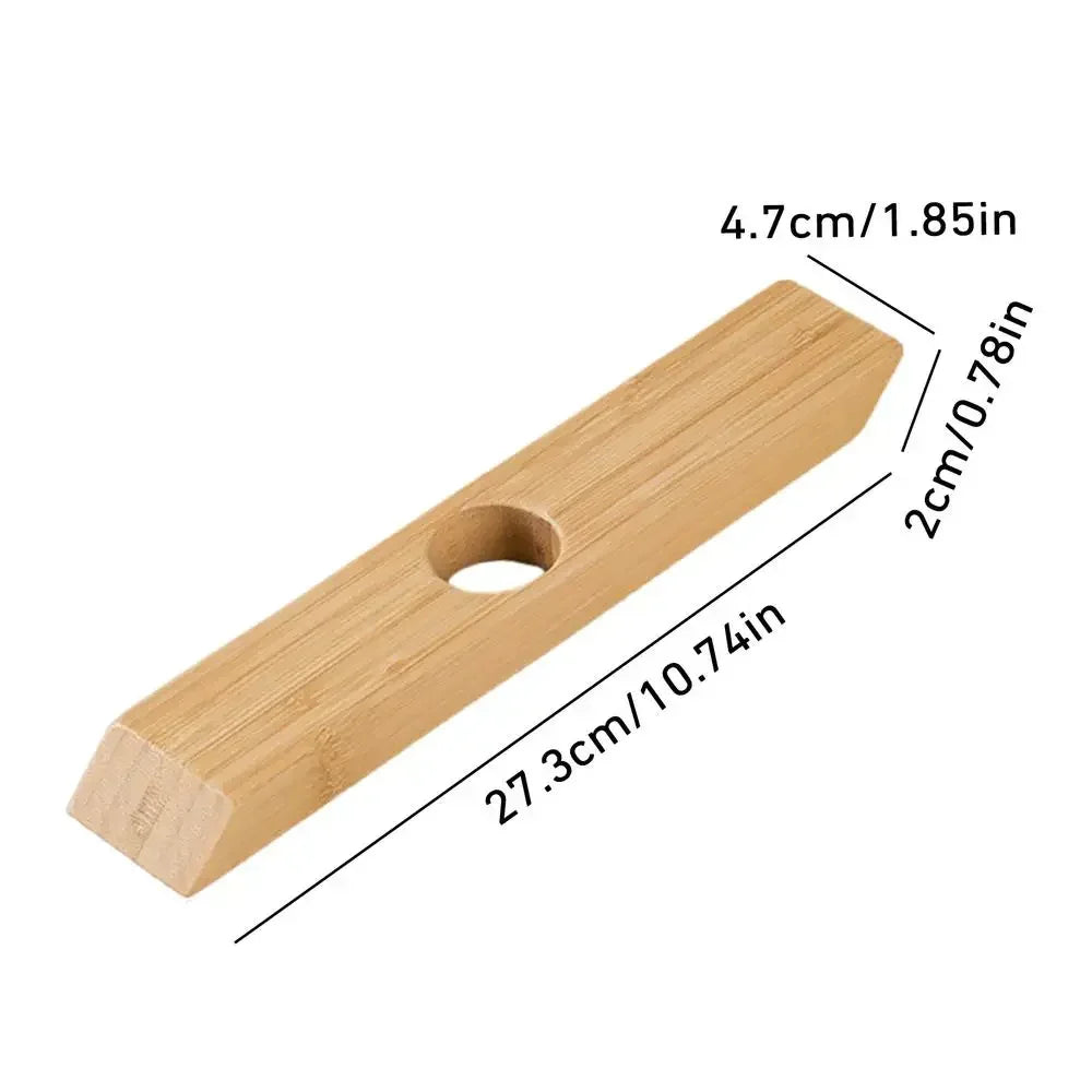 Floating Wooden Wine Bottle Display Stand