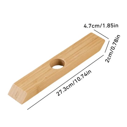 Floating Wooden Wine Bottle Display Stand