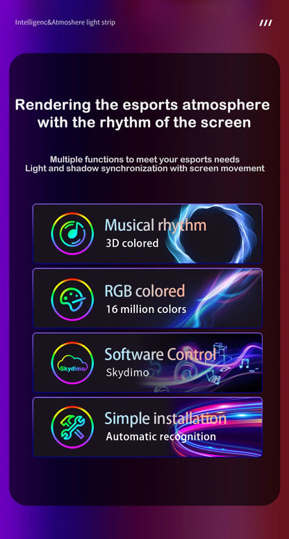Smart RGB Gaming Monitor Backlight LED Strip