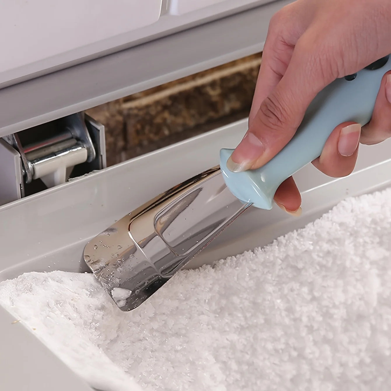 Stainless Steel Freezer Ice Scraper & Refrigerator Defrosting Tool