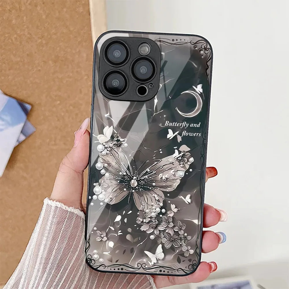 Mobile Phone Case – Butterfly Leopard Print Phone Case For iPhone