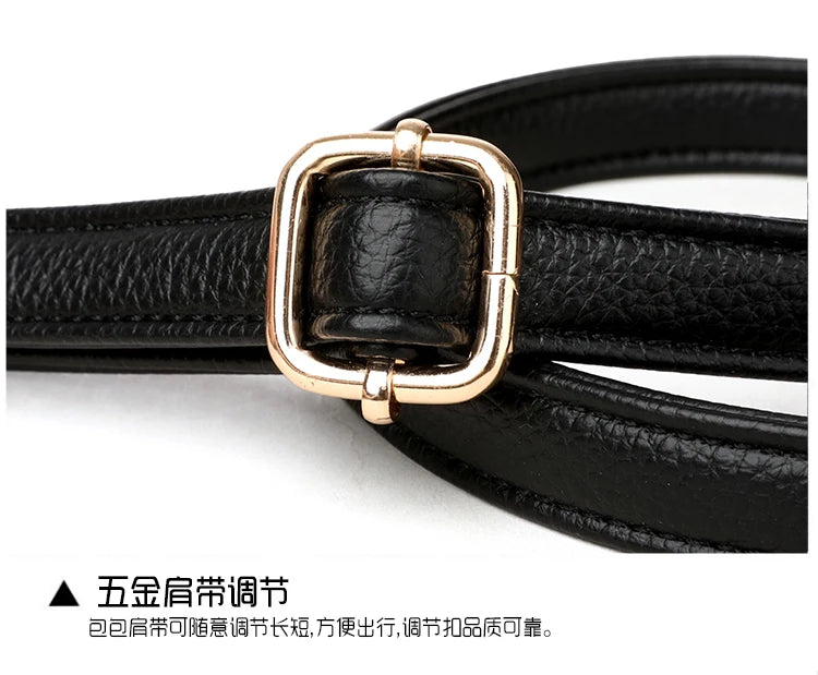 Large Capacity Leather Crossbody Handbag for Women