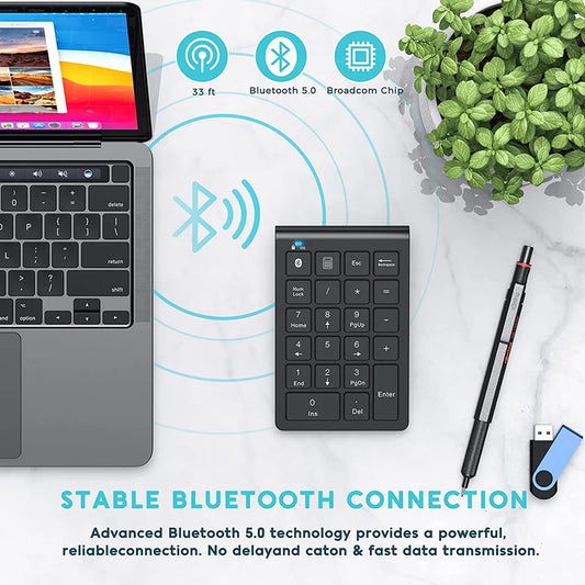 Rechargeable Bluetooth Numeric Keypad