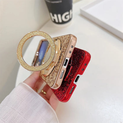 Make up Mirror Jewelled Case For Samsung Z Flip 5