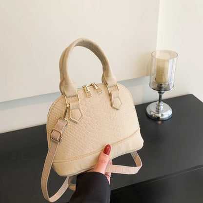 Mini Textured Satchel Crossbody Bag