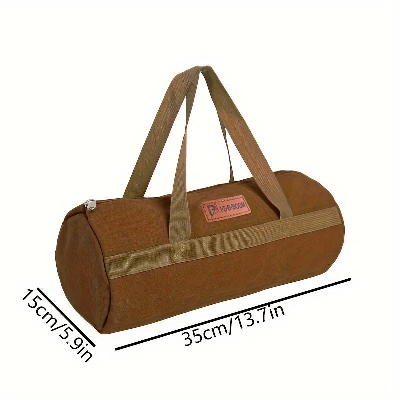 Large Capacity Canvas Camping Tool Storage Bag