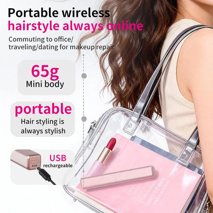 Mini Wireless Hair Straightening Comb
