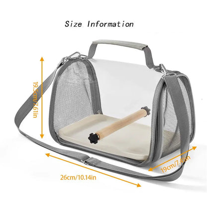 Portable Bird Travel Carrier Bag