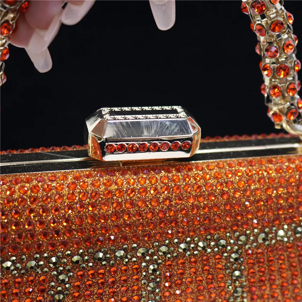 Luxury Rhinestone Evening Clutch Bag