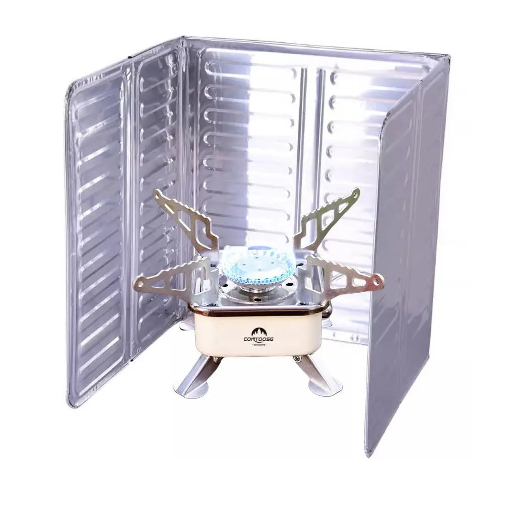 1/2 Pcs Outdoor Stove Windscreen Foldable Aluminum Foil