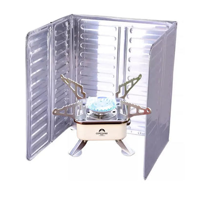1/2 Pcs Outdoor Stove Windscreen Foldable Aluminum Foil