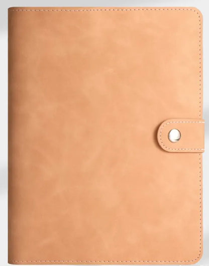 A7 PU Leather 6-Ring Binder Notebook Cover